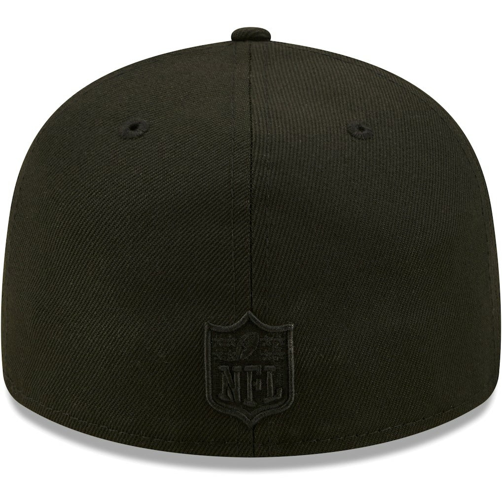 Black on Black Low Profile 59FIFTY II Fitted Hat - Jacksonville Jaguars Hats