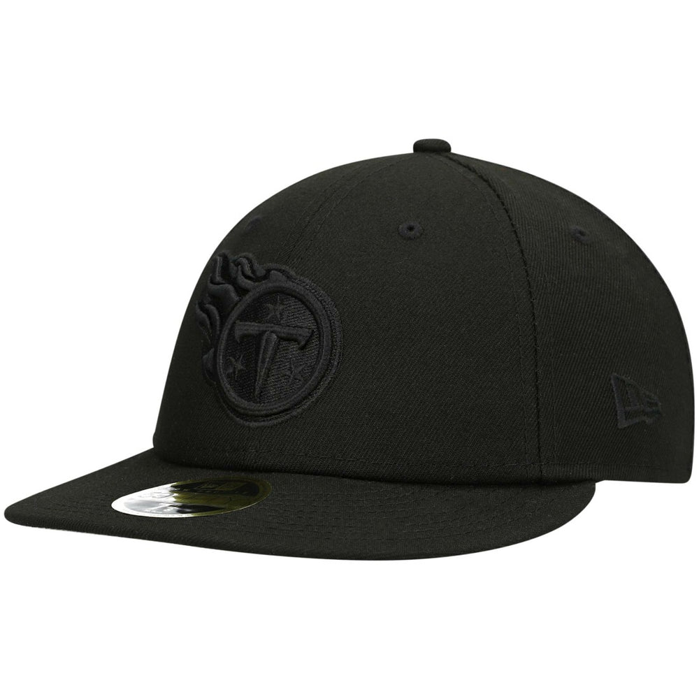 Black on Black Low Profile 59FIFTY II Fitted Hat - Tennessee Titans Hats
