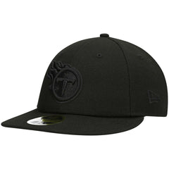 Black on Black Low Profile 59FIFTY II Fitted Hat - Tennessee Titans Hats