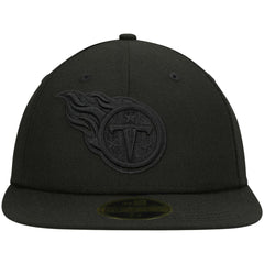 Black on Black Low Profile 59FIFTY II Fitted Hat - Tennessee Titans Hats