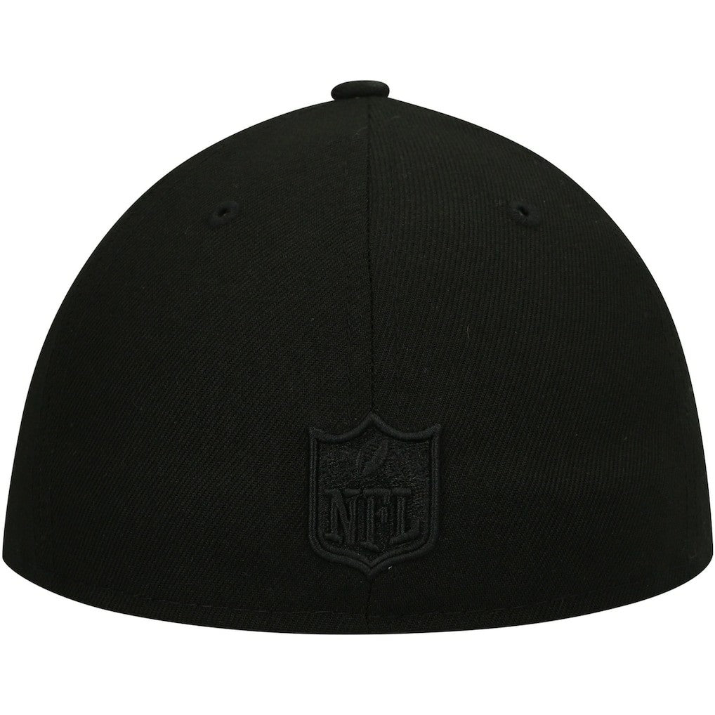 Black on Black Low Profile 59FIFTY II Fitted Hat - Baltimore Ravens Hats