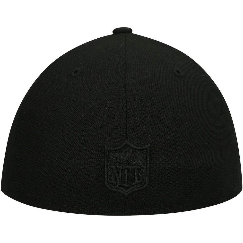 Black on Black Low Profile 59FIFTY II Fitted Hat - Baltimore Ravens Hats