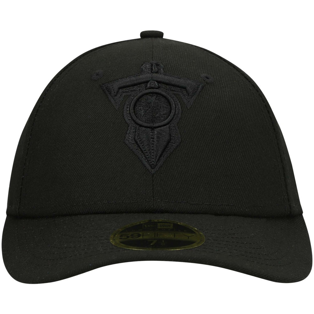Alternate Logo Black on Black Low Profile 59FIFTY II Fitted Hat - Tennessee Titans Hats
