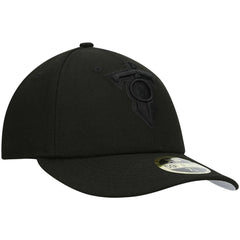 Alternate Logo Black on Black Low Profile 59FIFTY II Fitted Hat - Tennessee Titans Hats