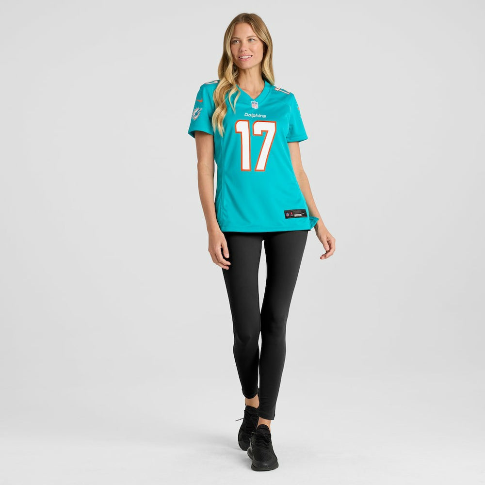 Jaylen Waddle  Women's Game Player Jersey - Miami Dolphins Jerseys
