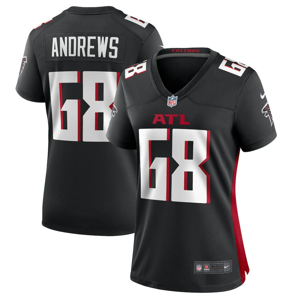 Josh Andrews  Women's Game Player Jersey - Atlanta Falcons Jerseys