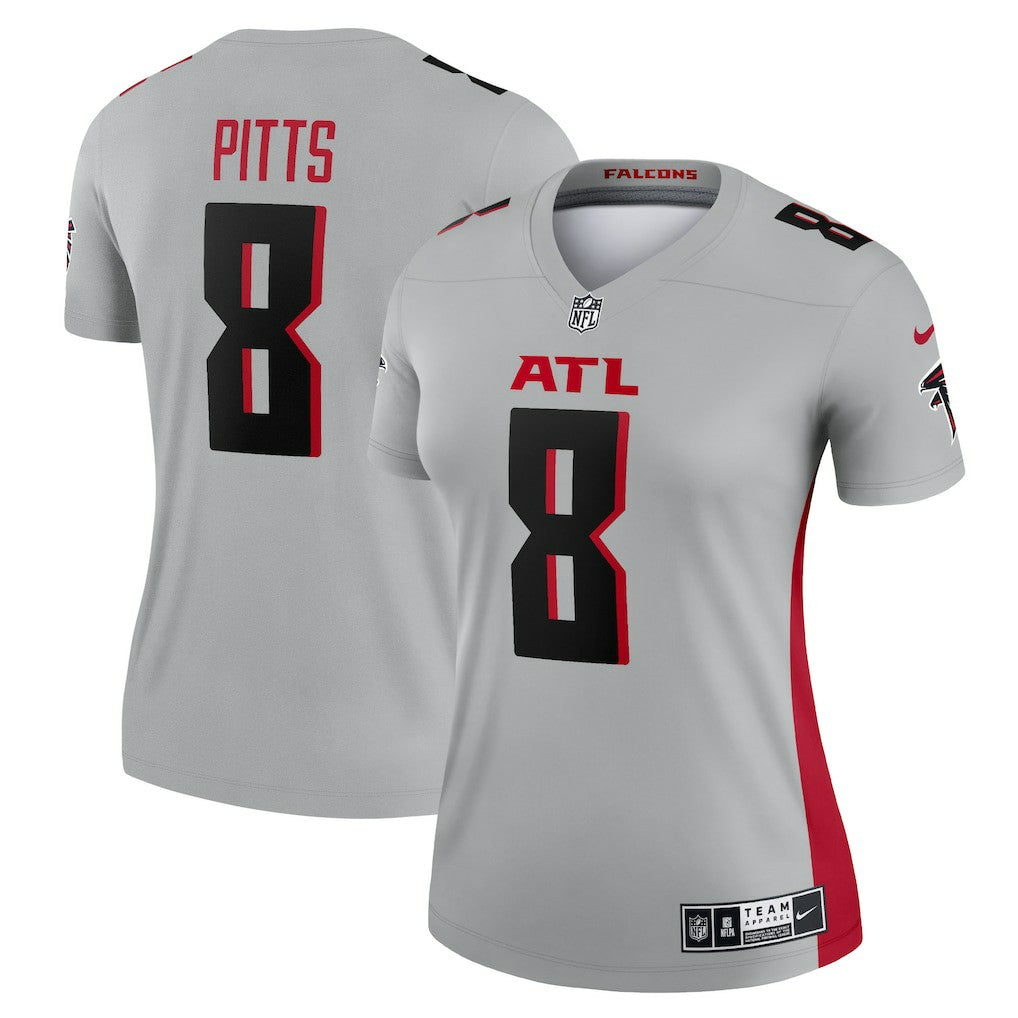 Kyle Pitts Sr.  Women's Inverted Legend Player Performance Top - Atlanta Falcons Tops