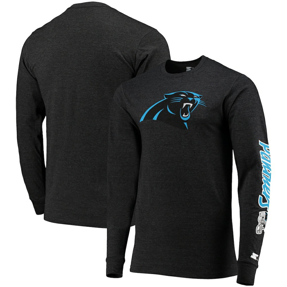 Starter Halftime Long Sleeve T-Shirt - Carolina Panthers T-shirts