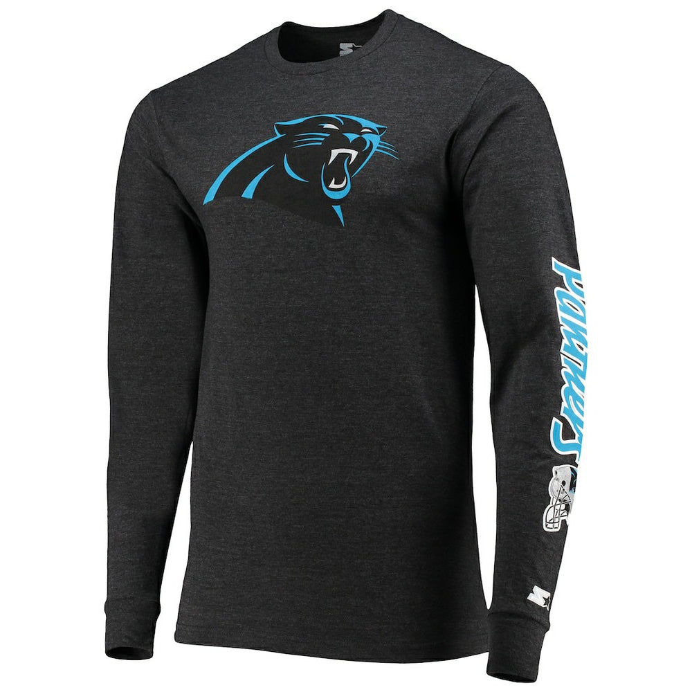 Starter Halftime Long Sleeve T-Shirt - Carolina Panthers T-shirts