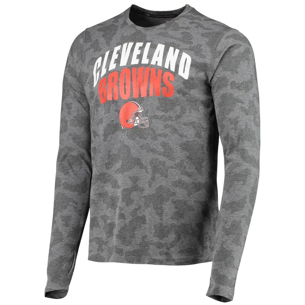MSX by Michael Strahan Camo Performance Long Sleeve T-Shirt - Cleveland Browns T-shirts