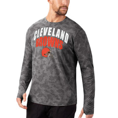 MSX by Michael Strahan Camo Performance Long Sleeve T-Shirt - Cleveland Browns T-shirts