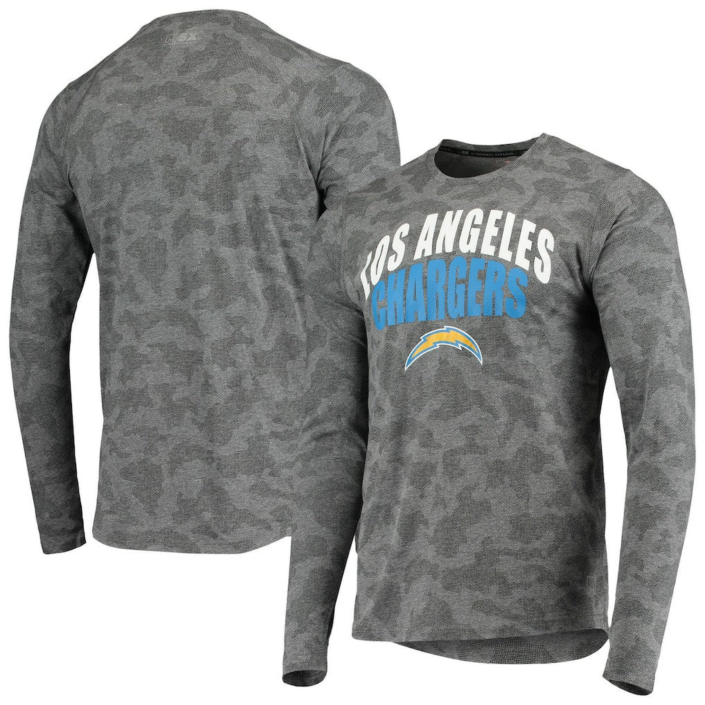 MSX by Michael Strahan Camo Performance Long Sleeve T-Shirt - Los Angeles Chargers T-shirts