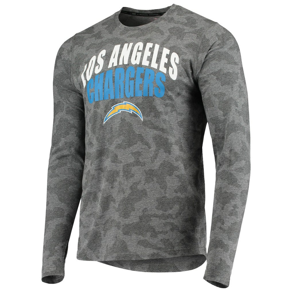 MSX by Michael Strahan Camo Performance Long Sleeve T-Shirt - Los Angeles Chargers T-shirts