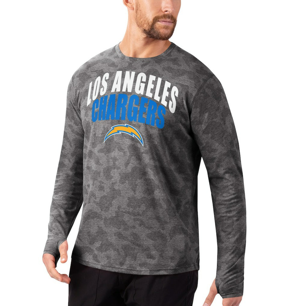 MSX by Michael Strahan Camo Performance Long Sleeve T-Shirt - Los Angeles Chargers T-shirts