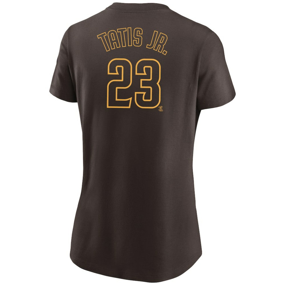 Brown Fernando Tatis Jr. San Diego Padres Nike Women's Name & Number T-Shirt