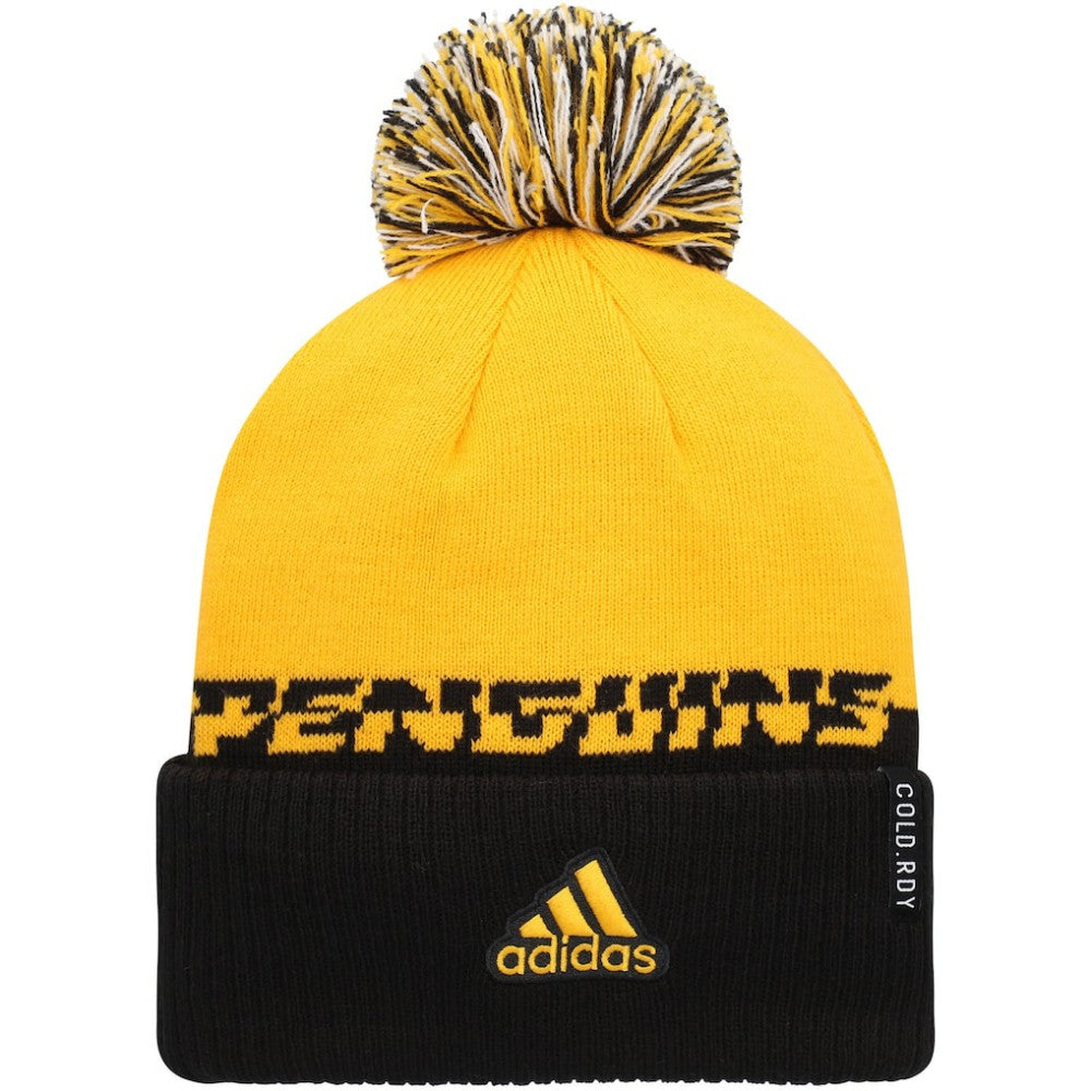 NHL Pittsburgh Penguins adidas COLD.RDY Cuffed Knit Hat with Pom