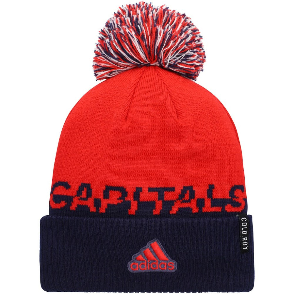 NHL Washington Capitals adidas COLD.RDY Cuffed Knit Hat with Pom