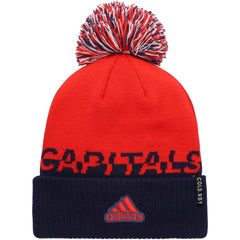 NHL Washington Capitals adidas COLD.RDY Cuffed Knit Hat with Pom