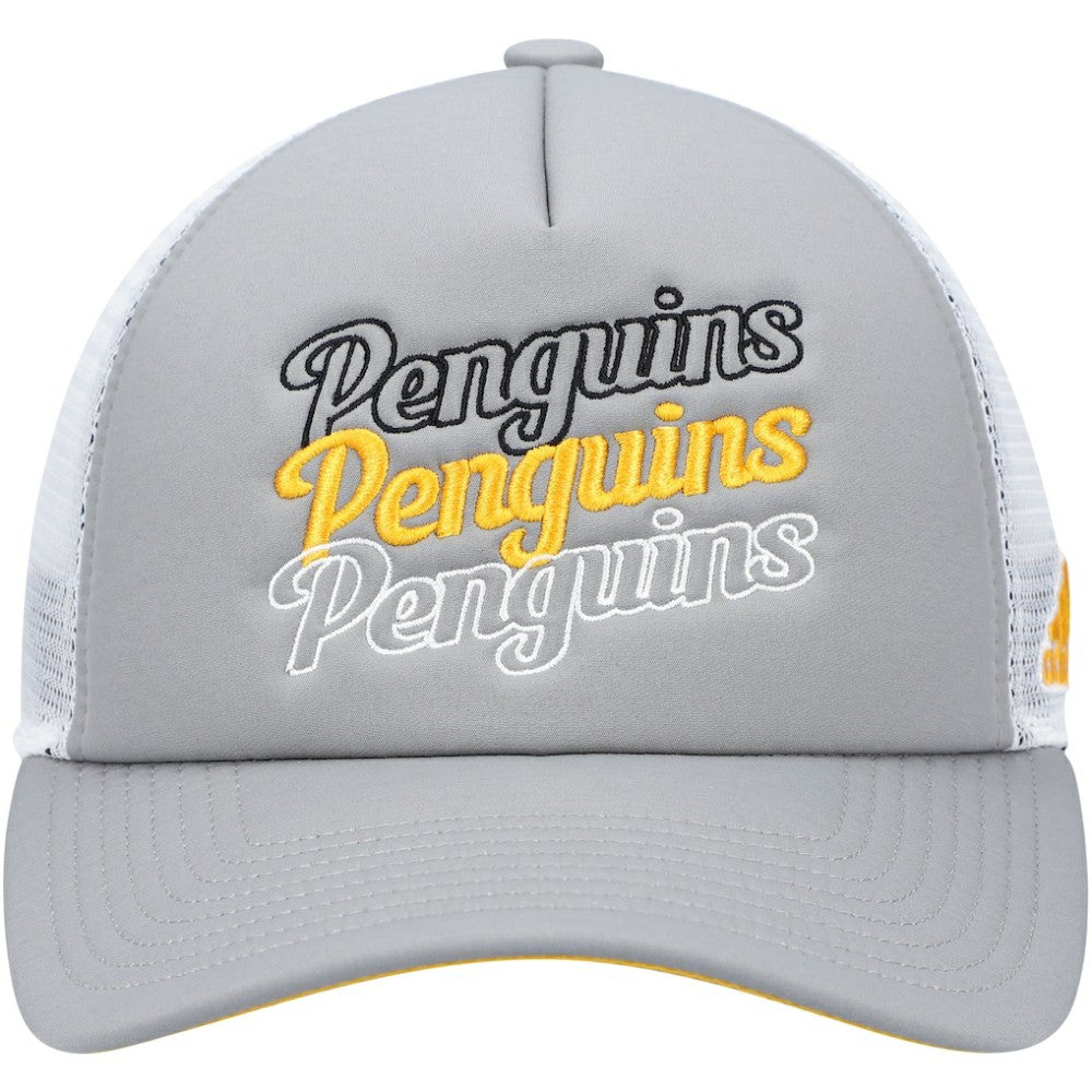 NHL Pittsburgh Penguins adidas Women's Foam Trucker Snapback Hat