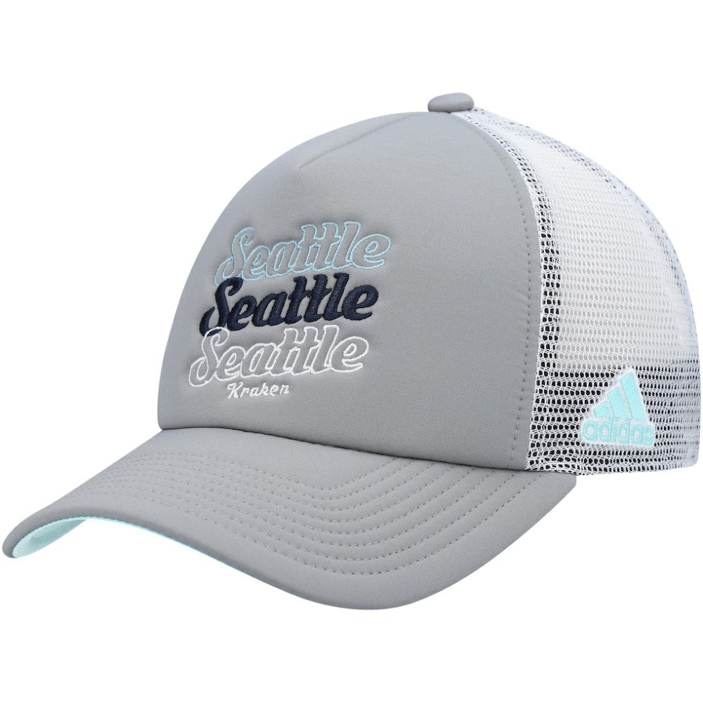 NHL Seattle Kraken adidas Women's Foam Trucker Snapback Hat