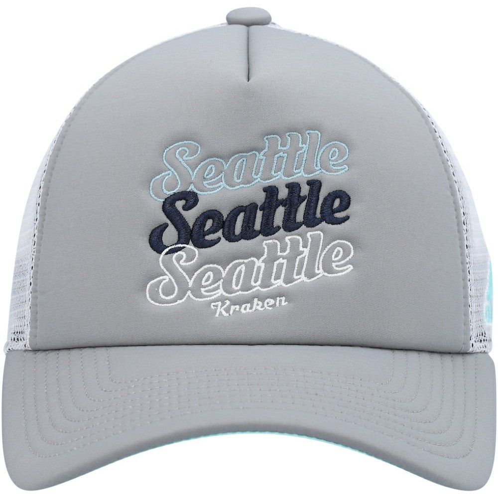 NHL Seattle Kraken adidas Women's Foam Trucker Snapback Hat