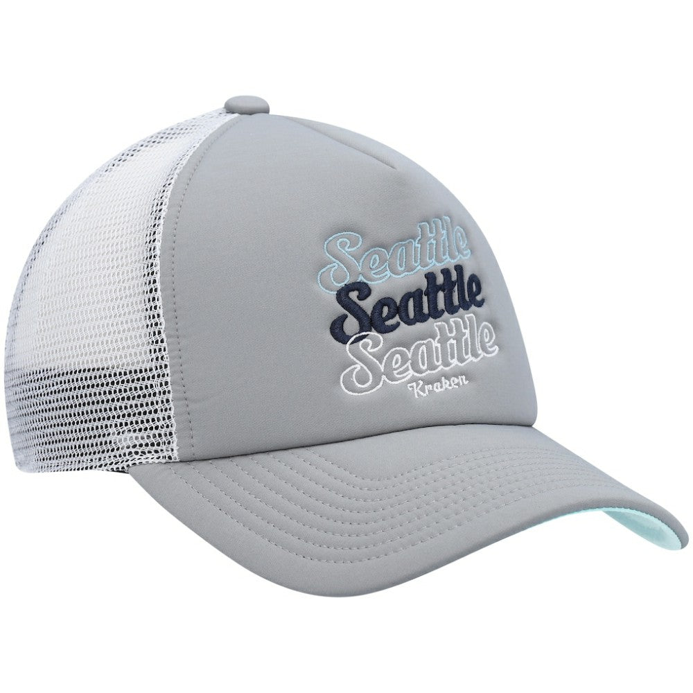NHL Seattle Kraken adidas Women's Foam Trucker Snapback Hat