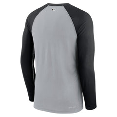 Gray/Black Chicago White Sox Nike Game Authentic Collection Performance Raglan Long Sleeve T-Shirt