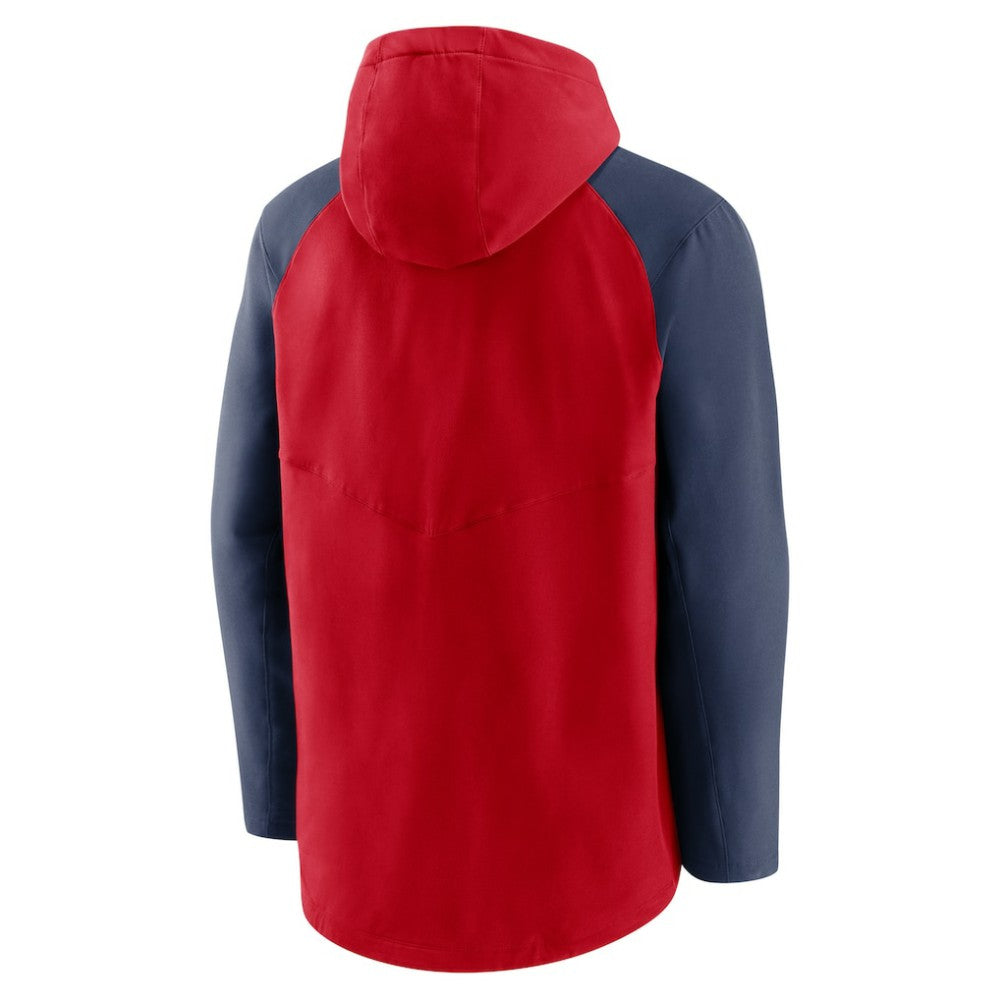 Red/Navy Boston Red Sox Nike Authentic Collection Performance Raglan Full-Zip Hoodie