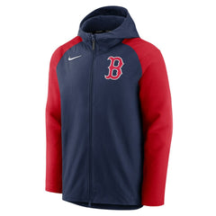 Navy/Red Boston Red Sox Nike Authentic Collection Performance Raglan Full-Zip Hoodie