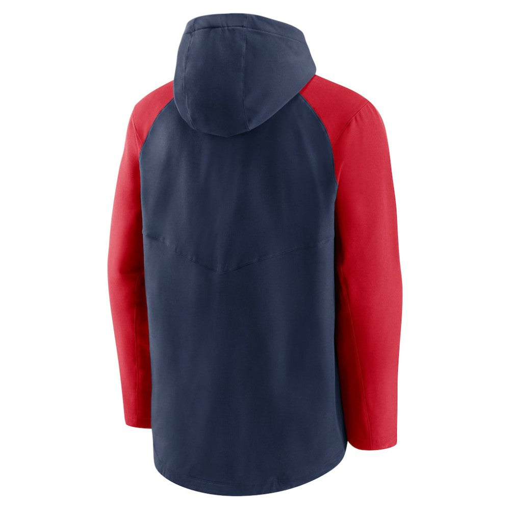 Navy/Red Boston Red Sox Nike Authentic Collection Performance Raglan Full-Zip Hoodie