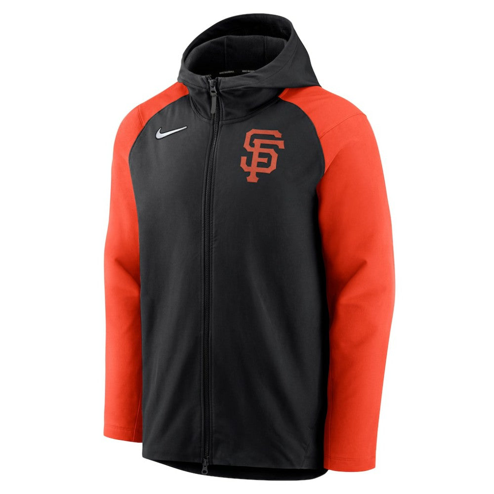 Black/Orange San Francisco Giants Nike Authentic Collection Performance Raglan Full-Zip Hoodie