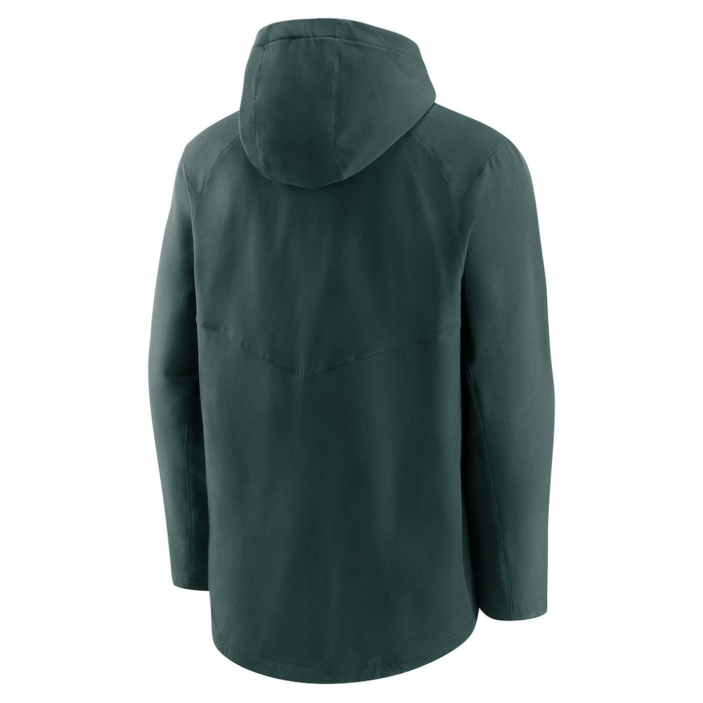 Green Athletics Nike Authentic Collection Performance Raglan Full-Zip Hoodie