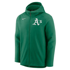 Kelly Green Athletics Nike Authentic Collection Performance Raglan Full-Zip Hoodie