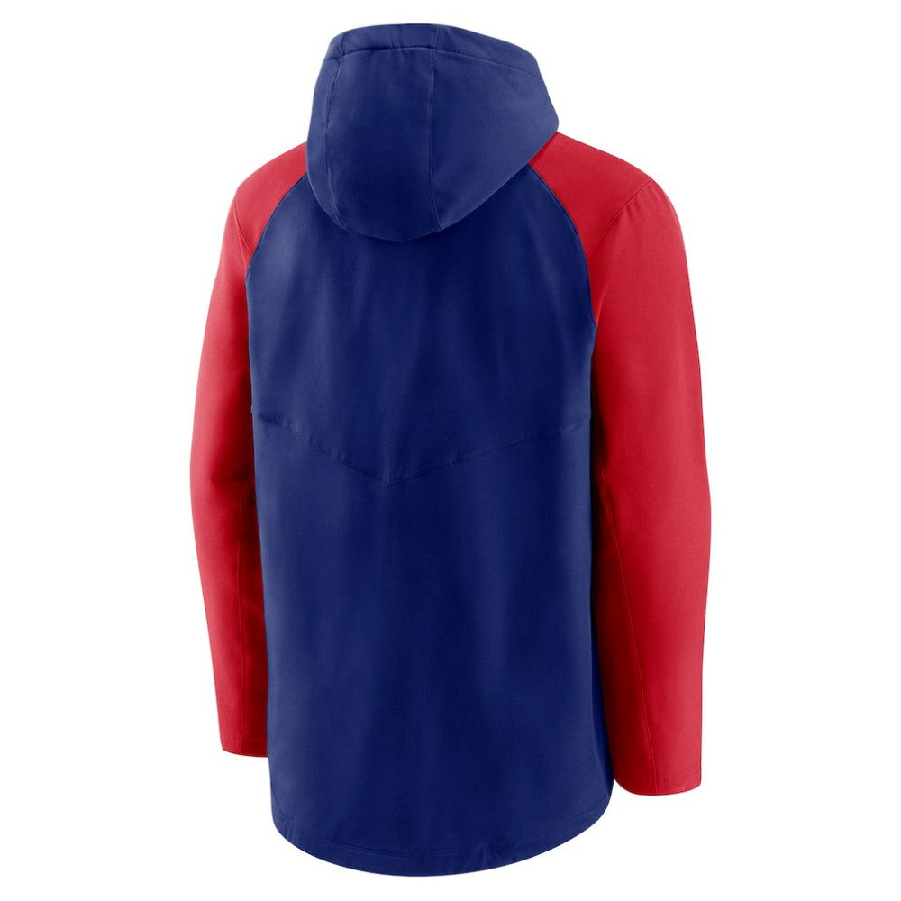 Royal/Red Texas Rangers Nike Authentic Collection Performance Raglan Full-Zip Hoodie