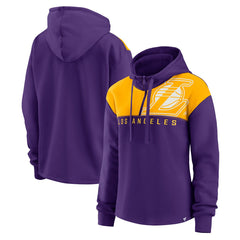 Fanatics Los Angeles Lakers Women's Overslide Quarter-Zip Fleece Hoodie