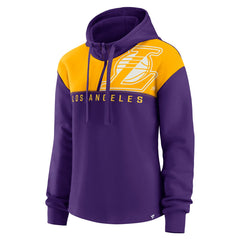 Fanatics Los Angeles Lakers Women's Overslide Quarter-Zip Fleece Hoodie