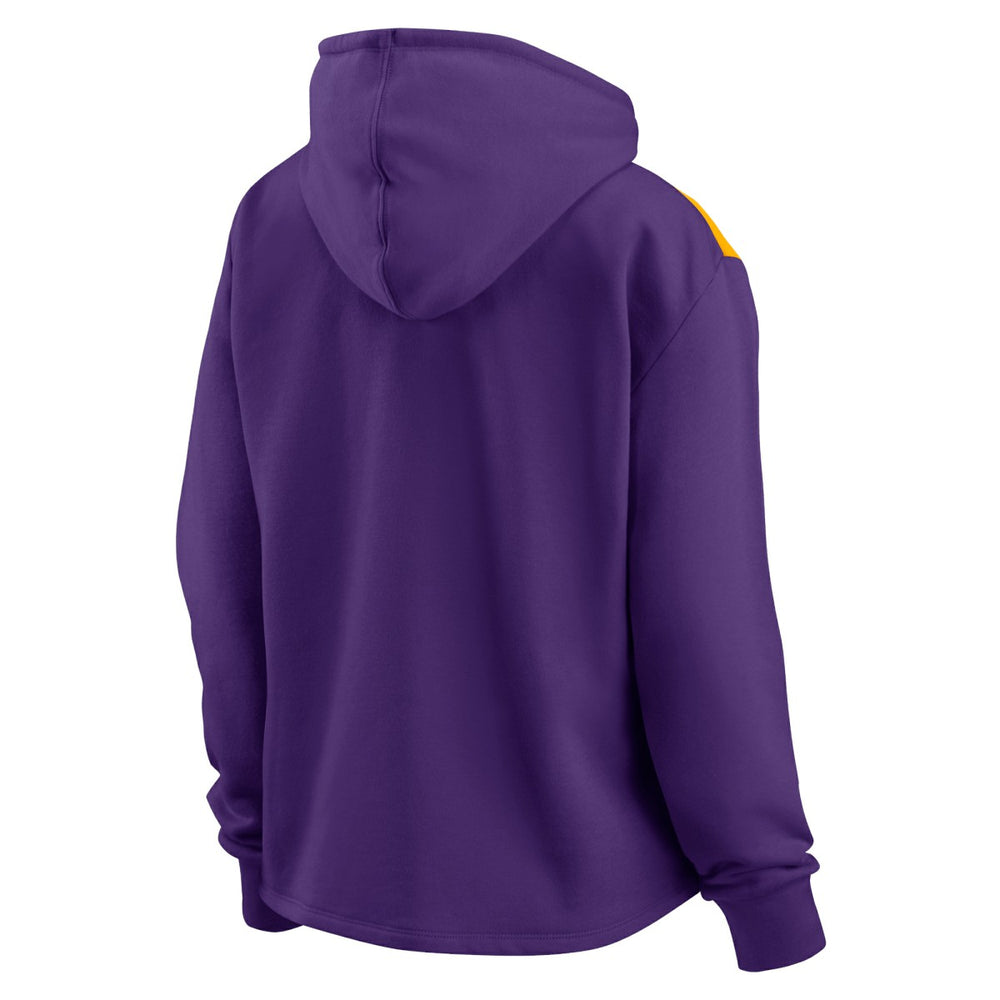 Fanatics Los Angeles Lakers Women's Overslide Quarter-Zip Fleece Hoodie