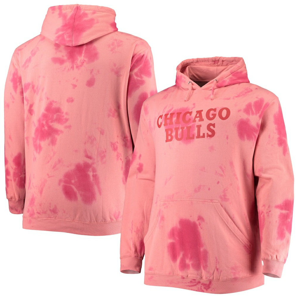 Fanatics Chicago Bulls Big & Tall Wordmark Cloud Dye Pullover Hoodie