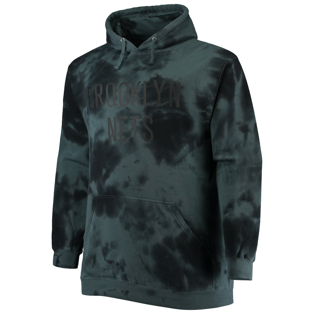 Fanatics Brooklyn Nets Big & Tall Wordmark Cloud Dye Pullover Hoodie