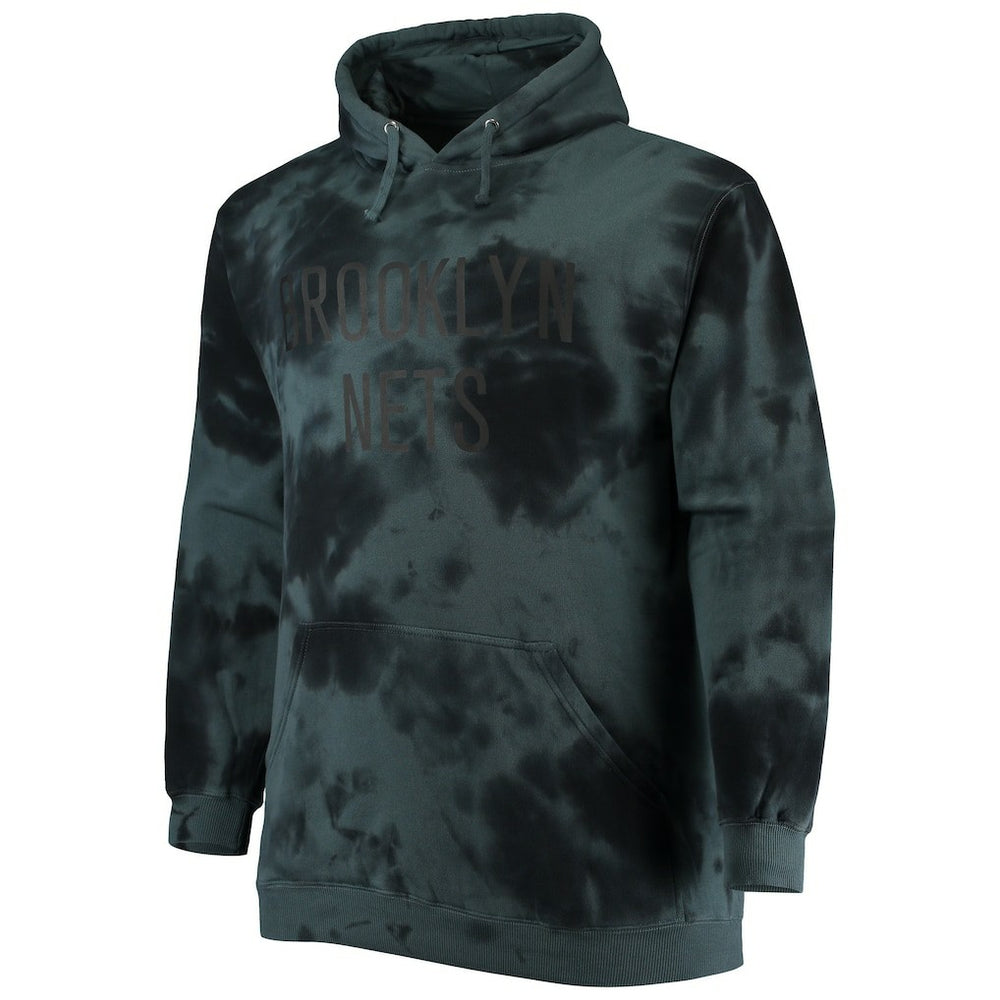 Fanatics Brooklyn Nets Big & Tall Wordmark Cloud Dye Pullover Hoodie