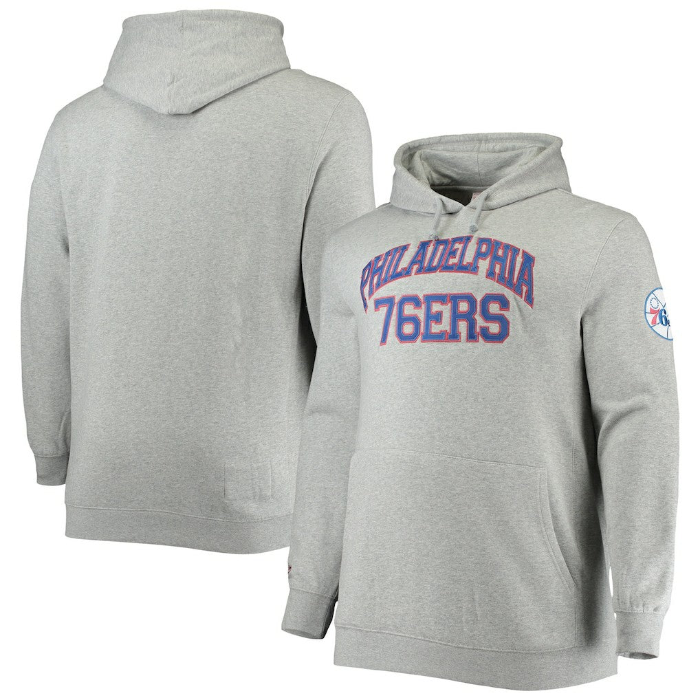 Mitchell & Ness Philadelphia 76ers Hardwood Classics Big & Tall Throwback Pullover Hoodie