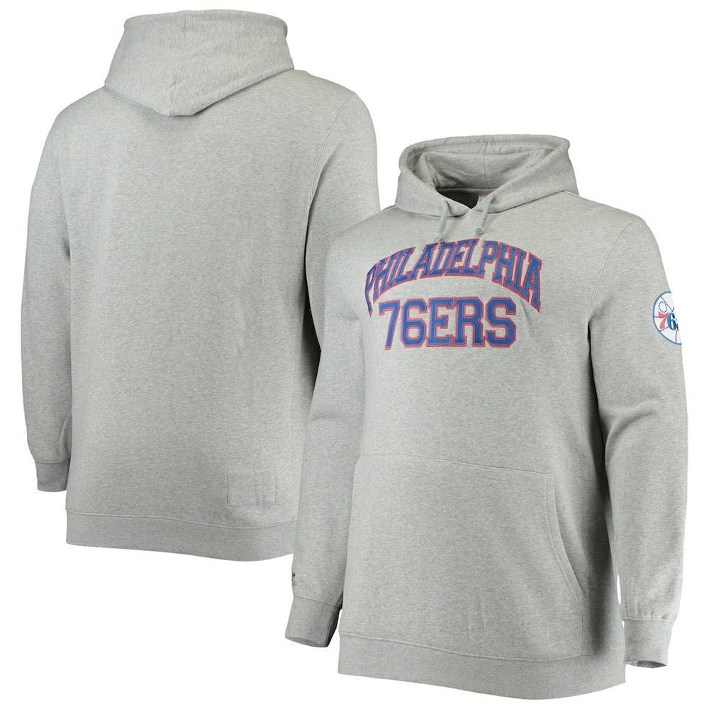Mitchell & Ness Philadelphia 76ers Hardwood Classics Big & Tall Throwback Pullover Hoodie