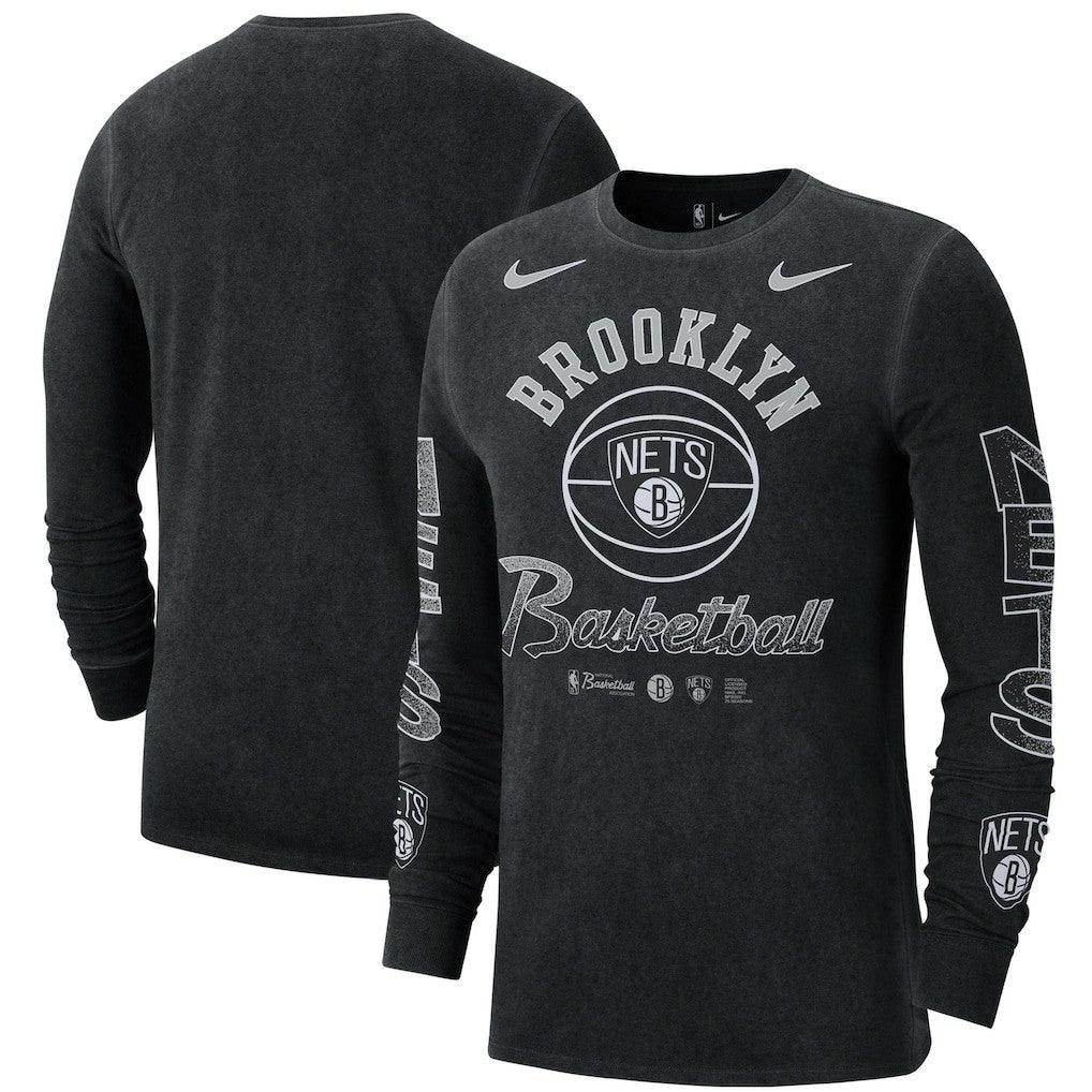 Nike Brooklyn Nets Courtside Retro Elevated Long Sleeve T-Shirt