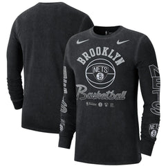 Nike Brooklyn Nets Courtside Retro Elevated Long Sleeve T-Shirt