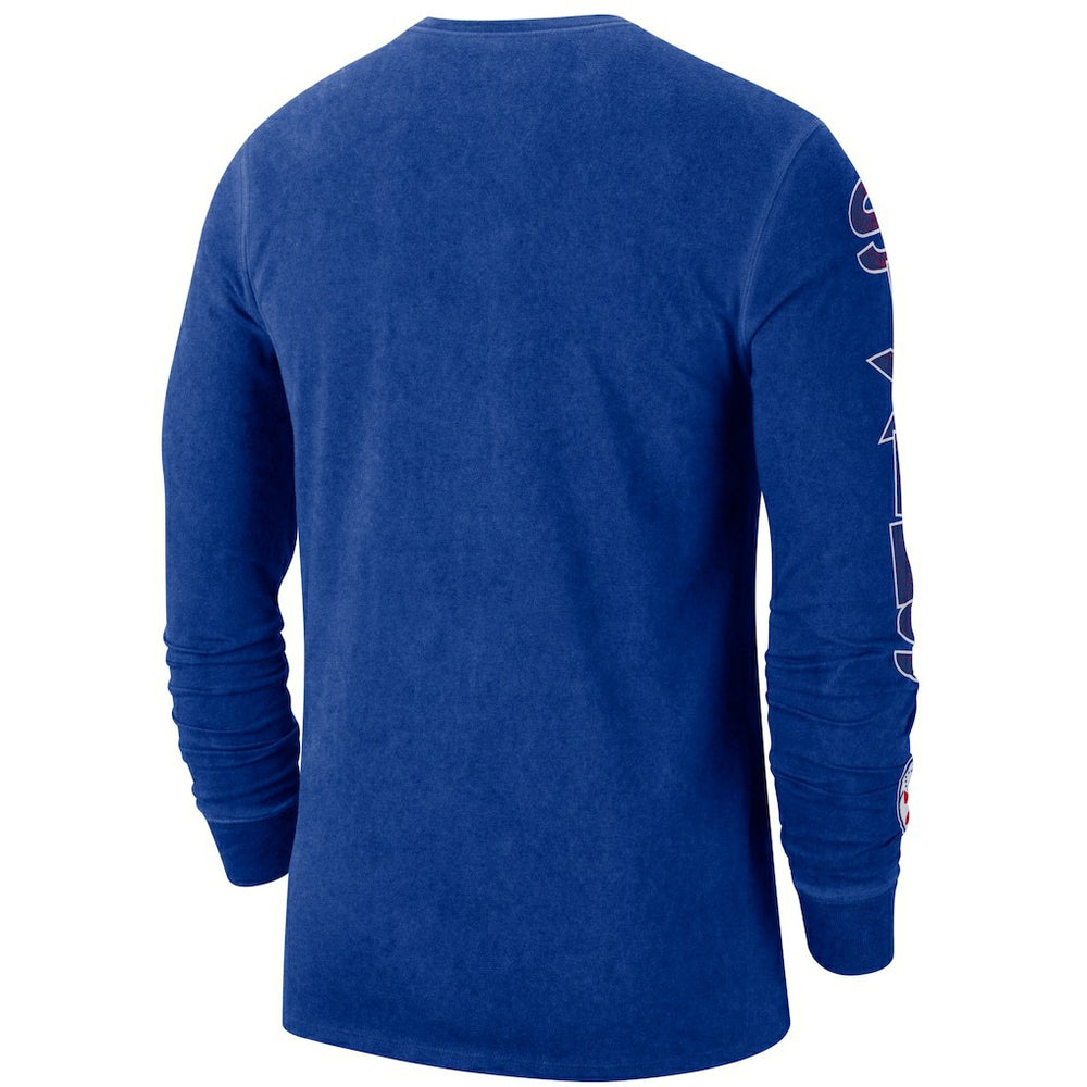 Nike Philadelphia 76ers Courtside Retro Elevated Long Sleeve T-Shirt