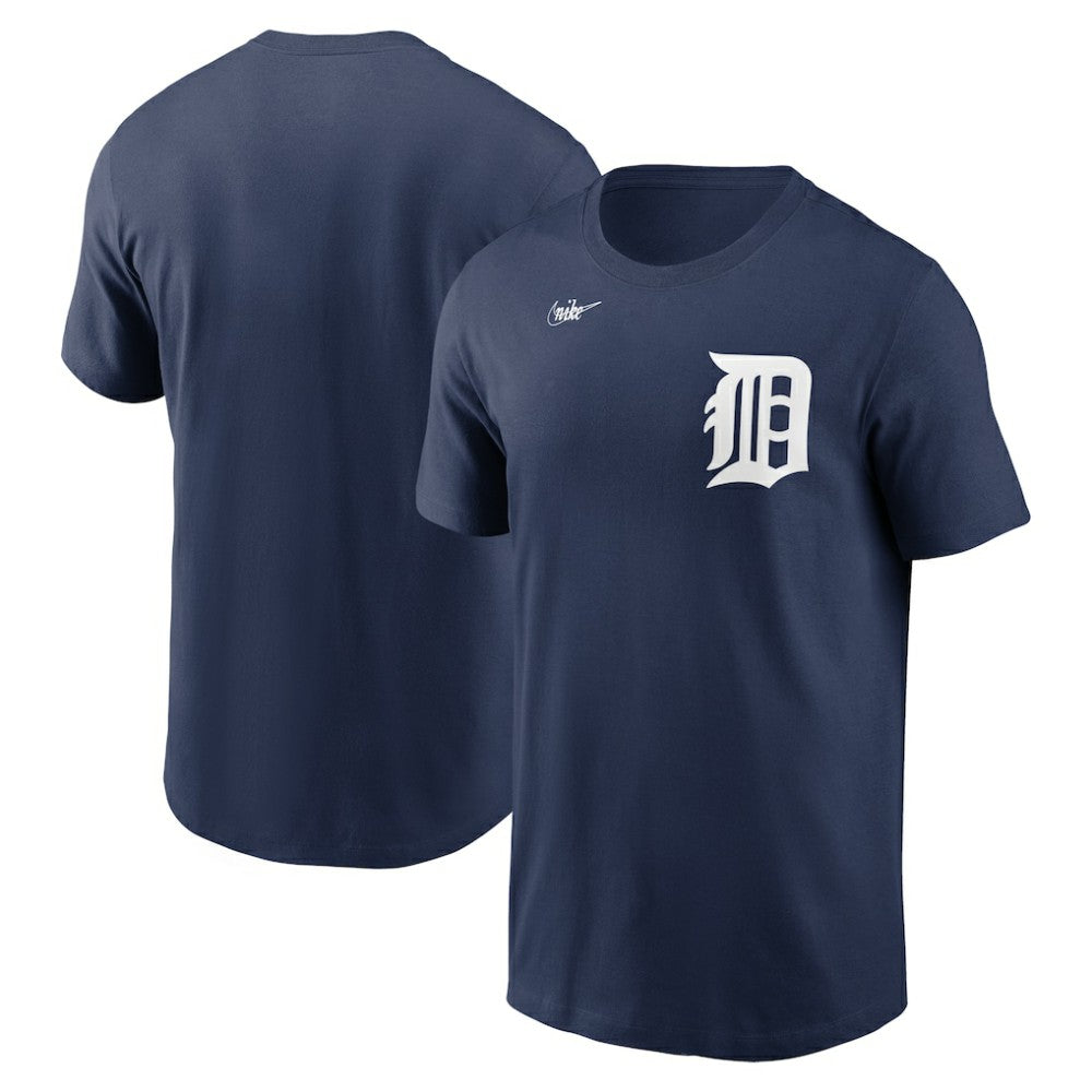 Navy Detroit Tigers Nike Cooperstown Collection Wordmark T-Shirt