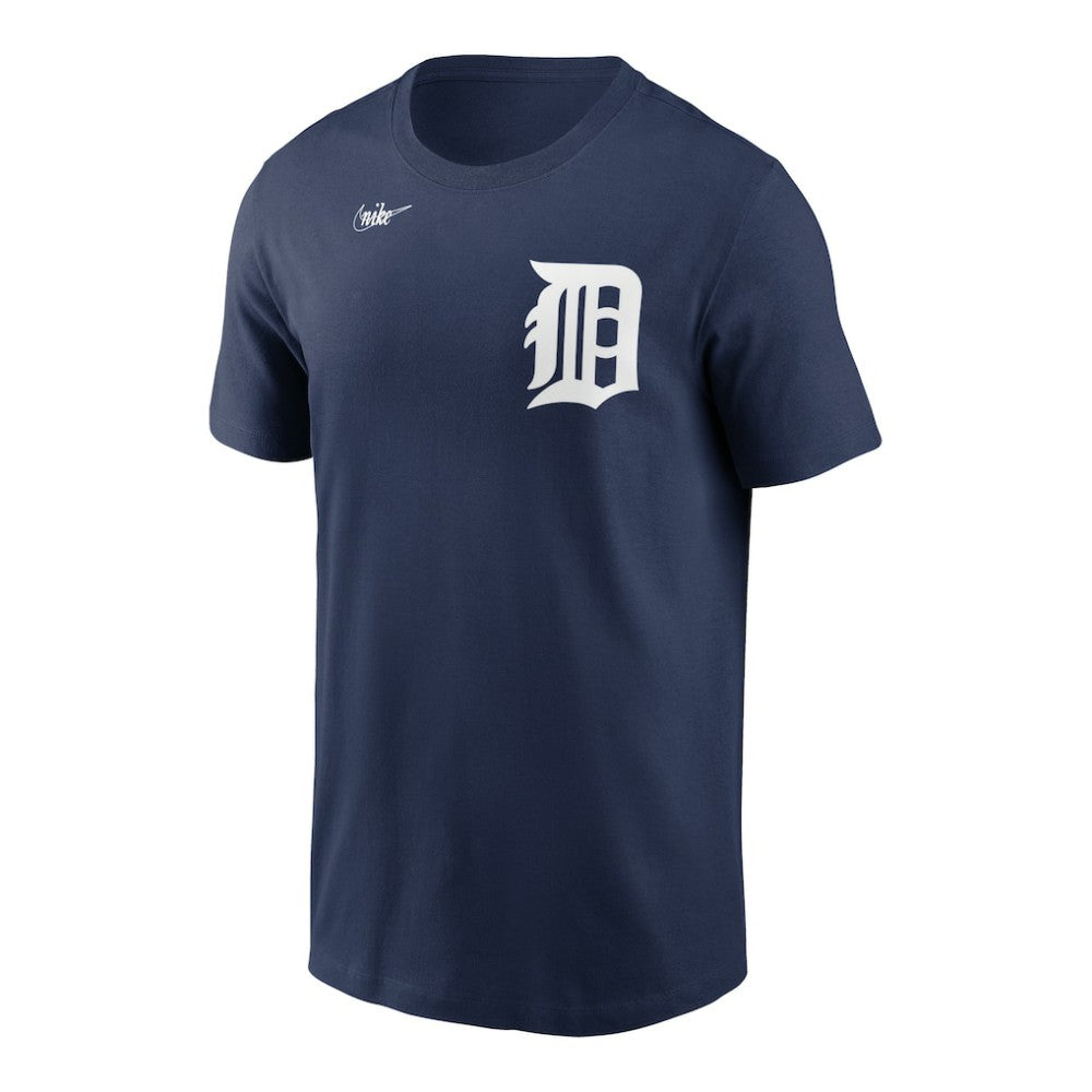 Navy Detroit Tigers Nike Cooperstown Collection Wordmark T-Shirt