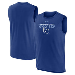 Kansas City Royals Nike Knockout Stack Exceed Performance Muscle Tank Top -Royal