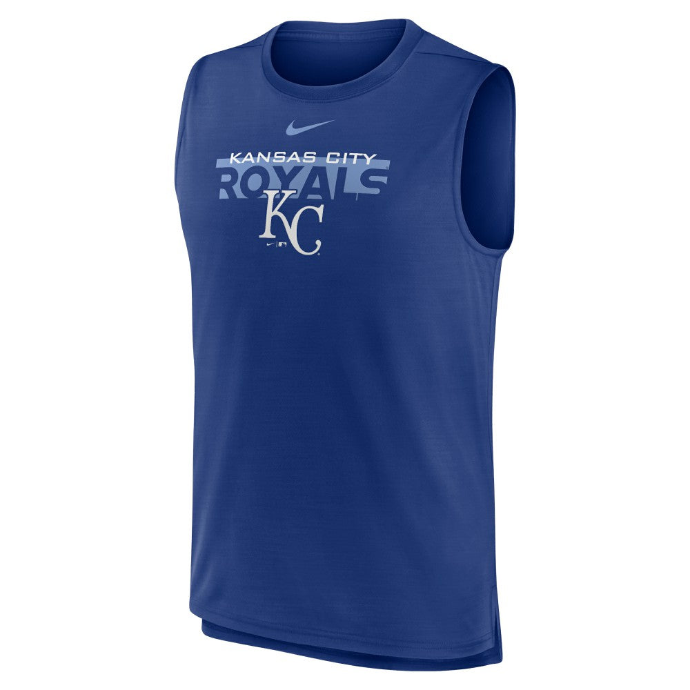 Kansas City Royals Nike Knockout Stack Exceed Performance Muscle Tank Top -Royal