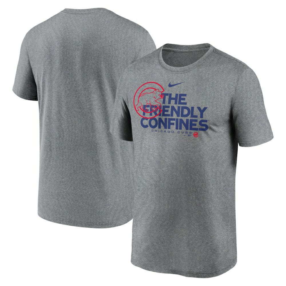 Heathered Charcoal Chicago Cubs Nike Local Rep Legend Performance T-Shirt